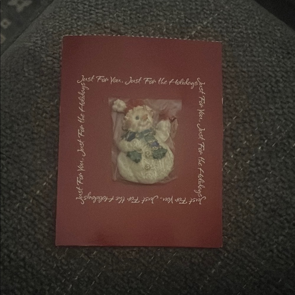Festive Snowman Holiday pin